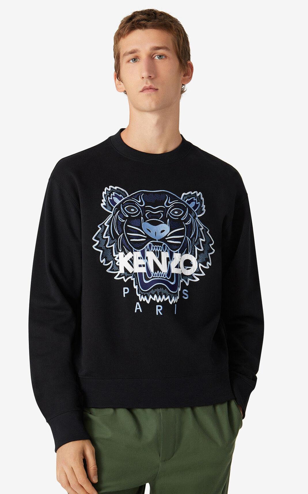 Kenzo Tiger Melegítő Felső Férfi Fekete | ID.410326